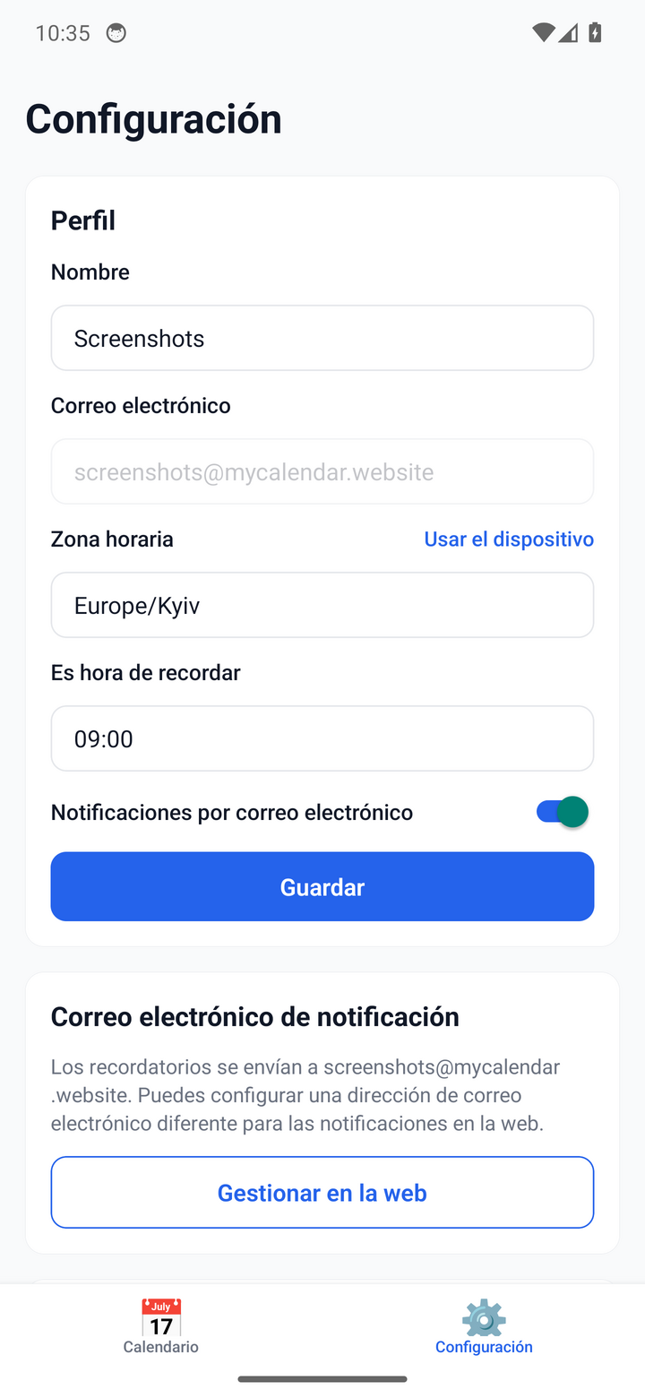 Your profile and account settings