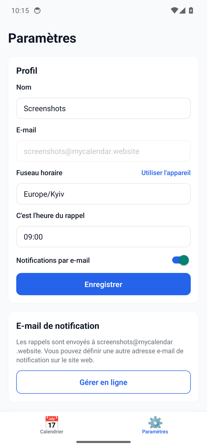 Your profile and account settings